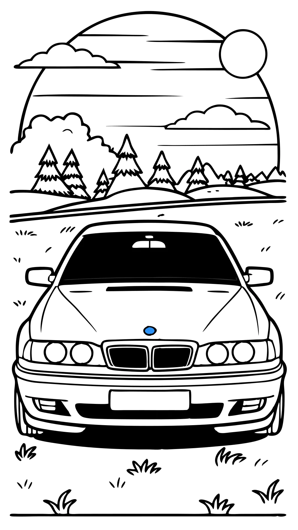 e36 car coloring pages